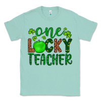 Seafoam one lucky teacher Classic Tee - Artiststas