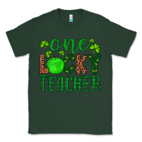 Sports Green one lucky teacher Classic Tee - Artiststas