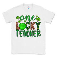 White one lucky teacher Classic Tee - Artiststas