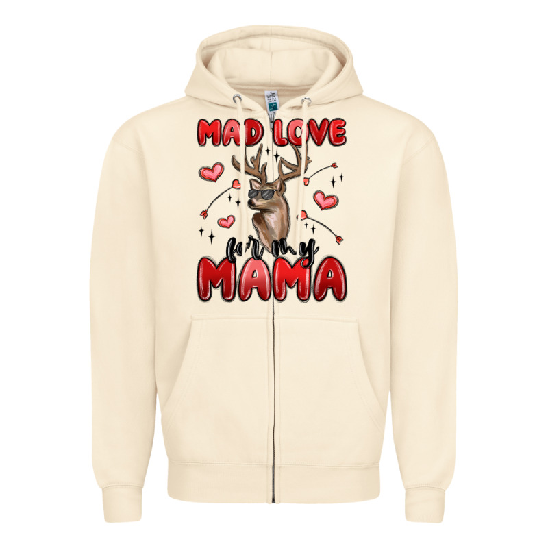 Mad Love For My Mama Zipper Hoodie by MaliasSmallBusiness | Teevron