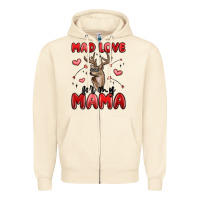 Sandshell mad love for my mama Zipper Hoodie - MaliasSmallBusiness