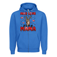 True Royal mad love for my mama Zipper Hoodie - MaliasSmallBusiness
