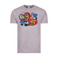 Western Leopard  Police Hearts Vintage Tee | Teevron