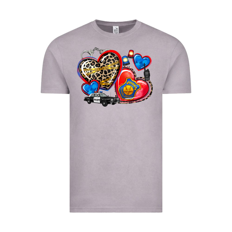 Western Leopard  Police Hearts Vintage Tee by AdoDesignShop | Teevron