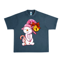 Midnight Navy winter pink snowman Urban Heavy Tee - AdoDesignShop