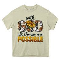 Mossy with god al things ara possible Heavy Core Tee - texasbilliewilder