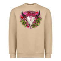 Mushroom bull skull cactus valentines Heavyweight Sweatshirt - JahusDesignShop