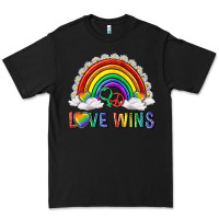 Black love wins with daisy and heart Premium Tee - texasbilliewilder