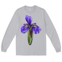 Moon Dust Iris Flower Illustrations Long Sleeve Tee - LillyAllenDesigns
