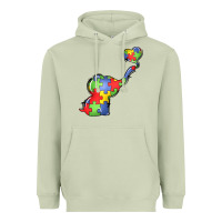 Matcha autism awareness elephant Heavyweight Hoodie - LillyAllenDesigns