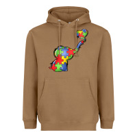 Toasted Coconut autism awareness elephant Heavyweight Hoodie - LillyAllenDesigns