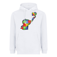 White autism awareness elephant Heavyweight Hoodie - LillyAllenDesigns