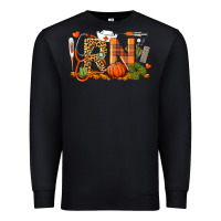 Black Fall RN Registered Nurse Premium Sweatshirt - LillyAllenDesigns