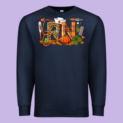 Fall Rn Registered Nurse Premium Sweatshirt Designed By Lillyallendesigns