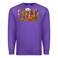 Purple Fall RN Registered Nurse Premium Sweatshirt - LillyAllenDesigns