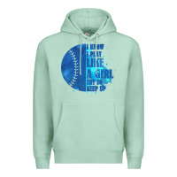 Seafoam I Know I Play Like A Girl Try To Keep Up Softball Premium Hoodie - Bettercallsaul