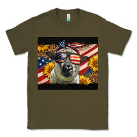 Army Green Western 4th Of July Sheep Classic Tee - LillyAllenDesigns