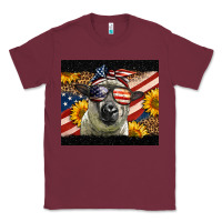 Burgundy Western 4th Of July Sheep Classic Tee - LillyAllenDesigns