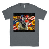 Charcoal Heather Western 4th Of July Sheep Classic Tee - LillyAllenDesigns