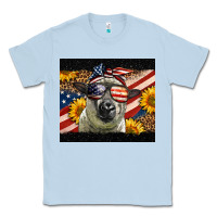 Dusty Blue Western 4th Of July Sheep Classic Tee - LillyAllenDesigns