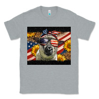 Heather Grey Western 4th Of July Sheep Classic Tee - LillyAllenDesigns