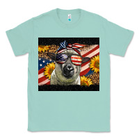 Seafoam Western 4th Of July Sheep Classic Tee - LillyAllenDesigns