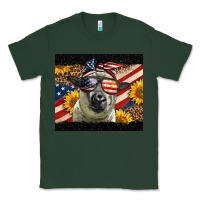 Sports Green Western 4th Of July Sheep Classic Tee - LillyAllenDesigns
