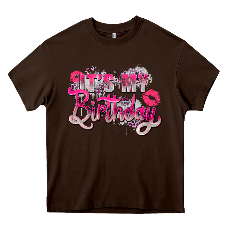 Pink It's My Birthday Heavy Core Tee by Zillion Design Studio | Teevron