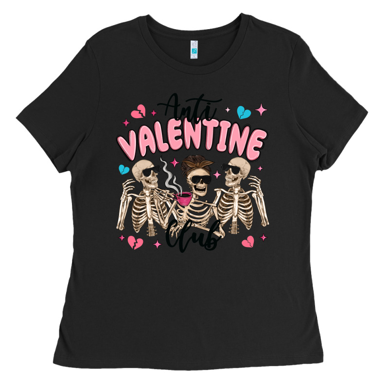 Anti Valentine Club Ladies Tee by MaliasSmallBusiness | Teevron