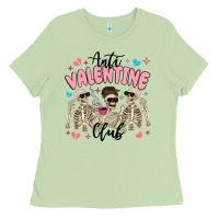 Matcha anti valentine club Ladies Tee - MaliasSmallBusiness