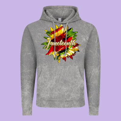 Juneteenth Sunflower Black Lives Matter Vintage Hoodie Designed By Hra Design Shop