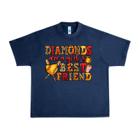 Navy diamonds are a girl's best friend softball Urban Heavy Tee - Jasminsmagicworld