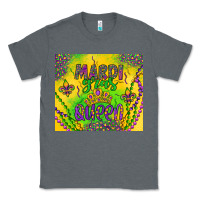 Charcoal Heather mardi gras queen Classic Tee - Artiststas