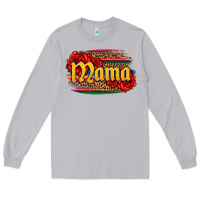 Moon Dust Latina mama with serape and roses Long Sleeve Tee - Jasminsmagicworld