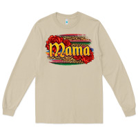 Mushroom Latina mama with serape and roses Long Sleeve Tee - Jasminsmagicworld