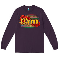 Plum Latina mama with serape and roses Long Sleeve Tee - Jasminsmagicworld