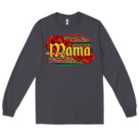 Smoke Latina mama with serape and roses Long Sleeve Tee - Jasminsmagicworld