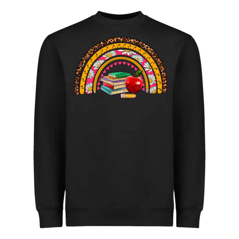 Back To School Rainbow Heavyweight Sweatshirt by AdoDesignShop | Teevron