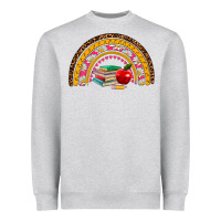 Heather Grey back to school rainbow Heavyweight Sweatshirt - AdoDesignShop