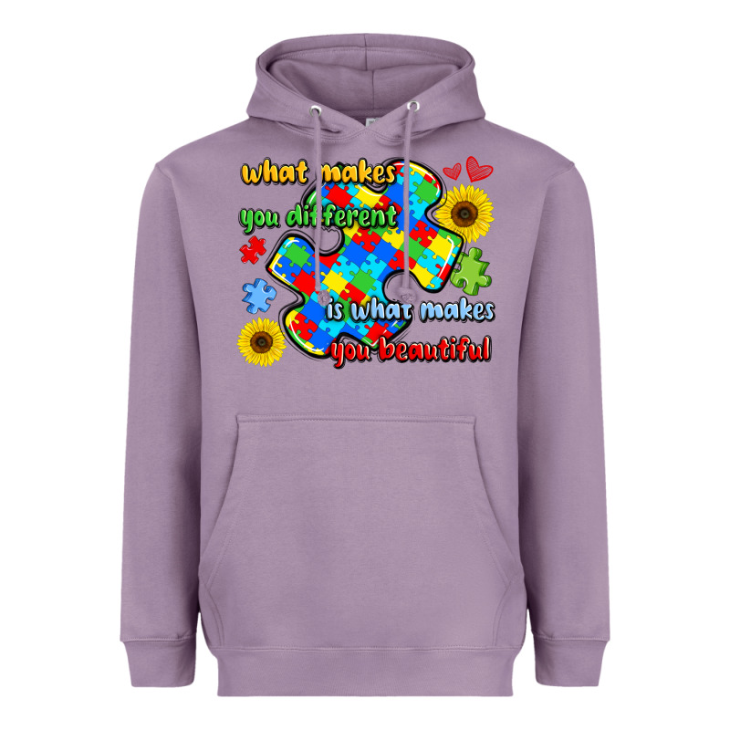 What Makes You Different Is What Makes  You Beauti Heavyweight Hoodie by LillyAllenDesigns | Teevron