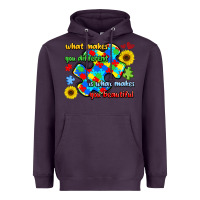 Plum what makes you different is what makes  you beauti Heavyweight Hoodie - LillyAllenDesigns
