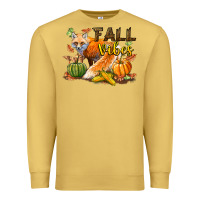 Antique Gold Fall Vibes Fox Premium Sweatshirt - LillyAllenDesigns