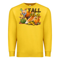 Lemon Fall Vibes Fox Premium Sweatshirt - LillyAllenDesigns