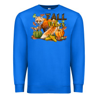 True Royal Fall Vibes Fox Premium Sweatshirt - LillyAllenDesigns