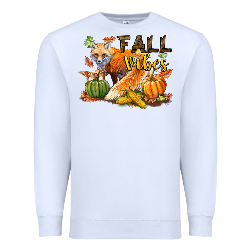 Fall Vibes Fox Premium Sweatshirt by LillyAllenDesigns | Teevron