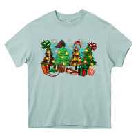 Arona christmas trees with football Heavy Core Tee - Zillion Design Studio