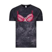 Cloud Black Fight cancer breast cancer bra Vintage Tee - Artiststas