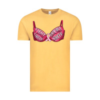Vintage Mustard Fight cancer breast cancer bra Vintage Tee - Artiststas