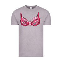 Vintage Zinc Fight cancer breast cancer bra Vintage Tee - Artiststas