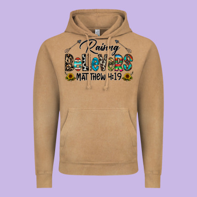 Raising Believers Vintage Hoodie Designed By Cowhidedigitalart